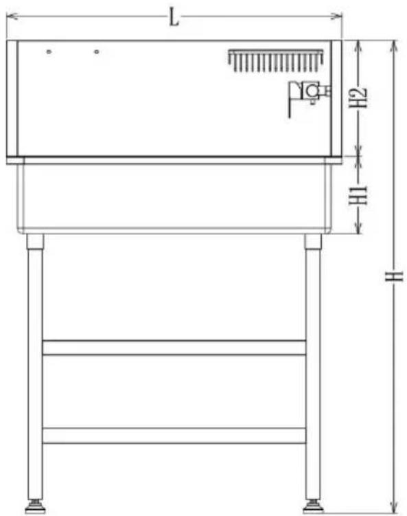 Vevor K2E01015 - DIMENSIONS AND PARAMETERS - 1