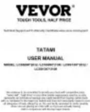 Vevor LCSS990*2032 - SAVE THIS MANUAL - 2