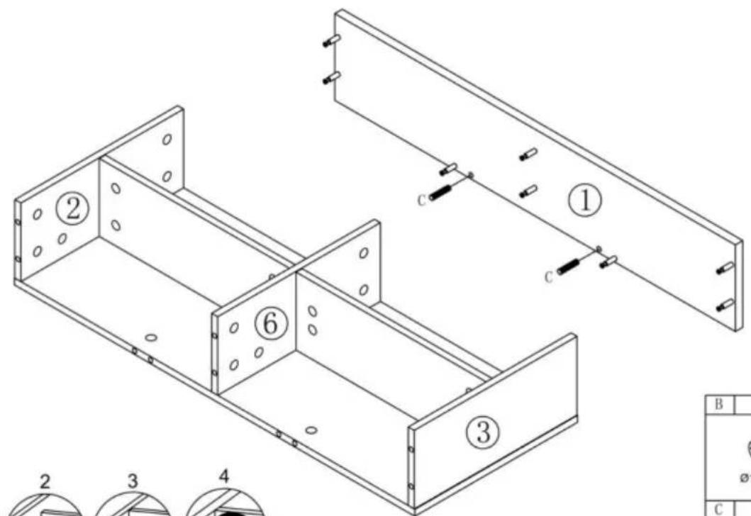 Vevor KLFD-04 - ÉTAPE D'ASSEMBLAGE - 49