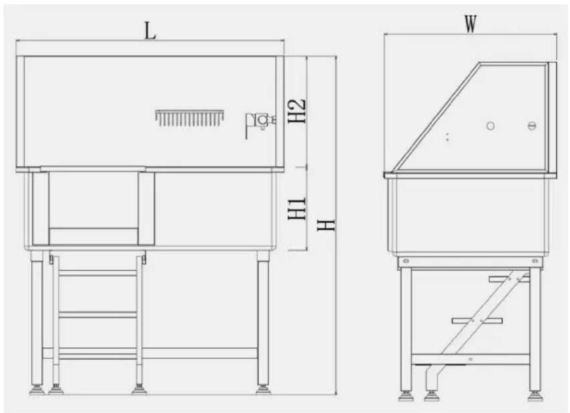 Vevor K2E01001 - Linke Tür - 1