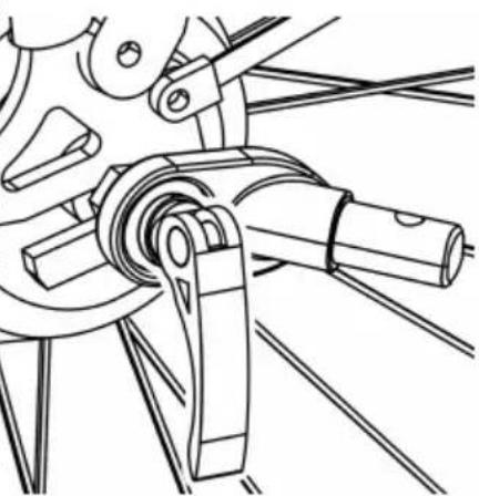 Vevor JBT03N1 - Quick-release Axle: Remove the quick-release - 1