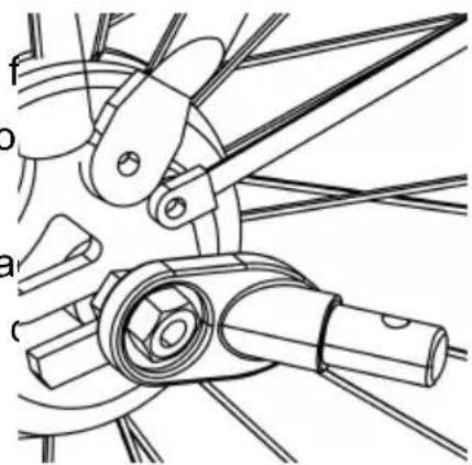 Vevor JBT03N1 - Quick-release Axle: Remove the quick-release - 2
