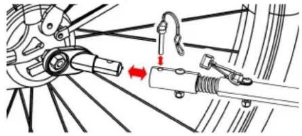 Vevor JBT03N1 - Quick-release Axle: Remove the quick-release - 3