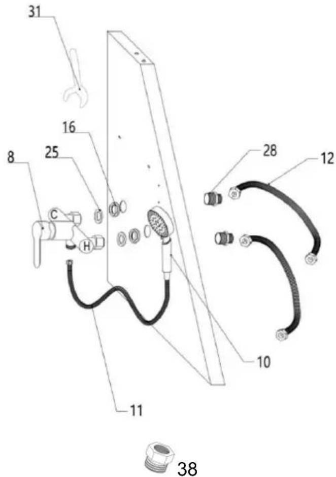 Vevor K2E01014 - Kroki instalacji - 11
