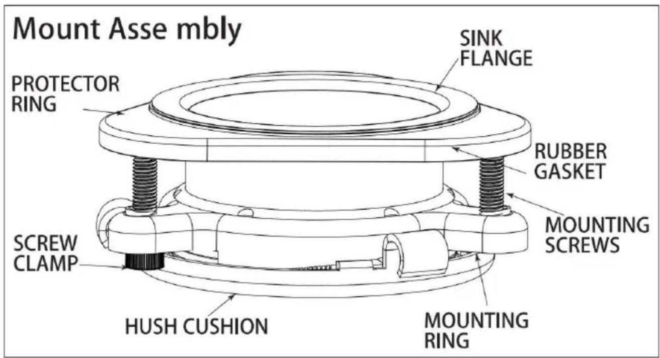 Vevor JWM-V50 - 3-Bolt Mount System - 2