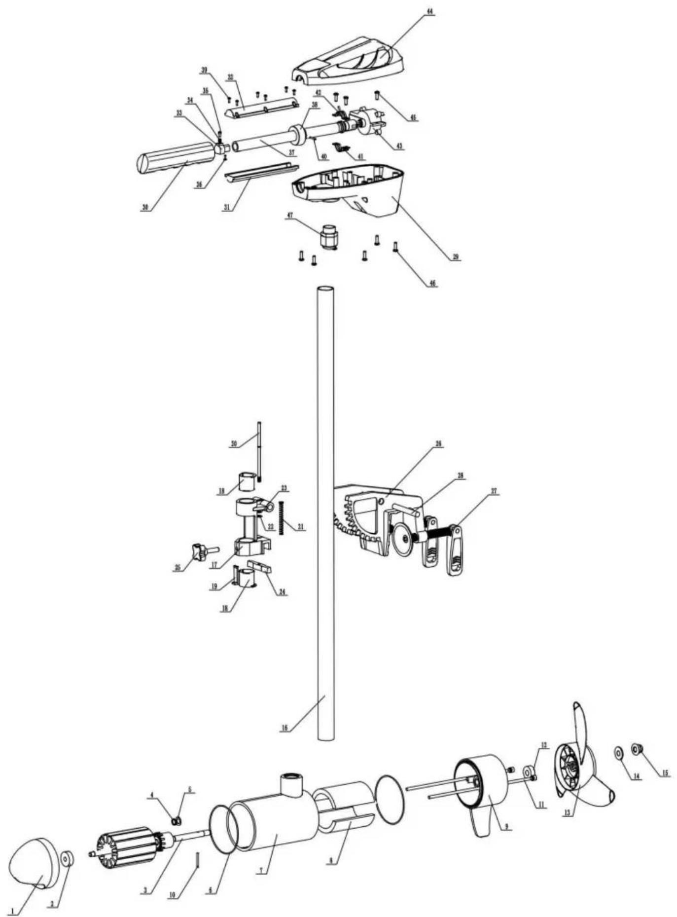 Vevor LAN255 - DELAR DIAGRAM &amp; DELARLISTA - 1