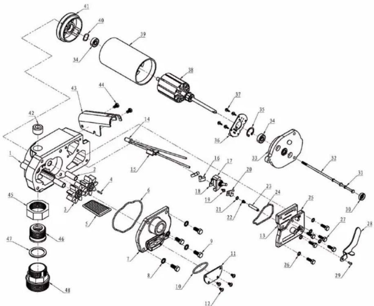 Vevor KEX-15 - Part List - 1
