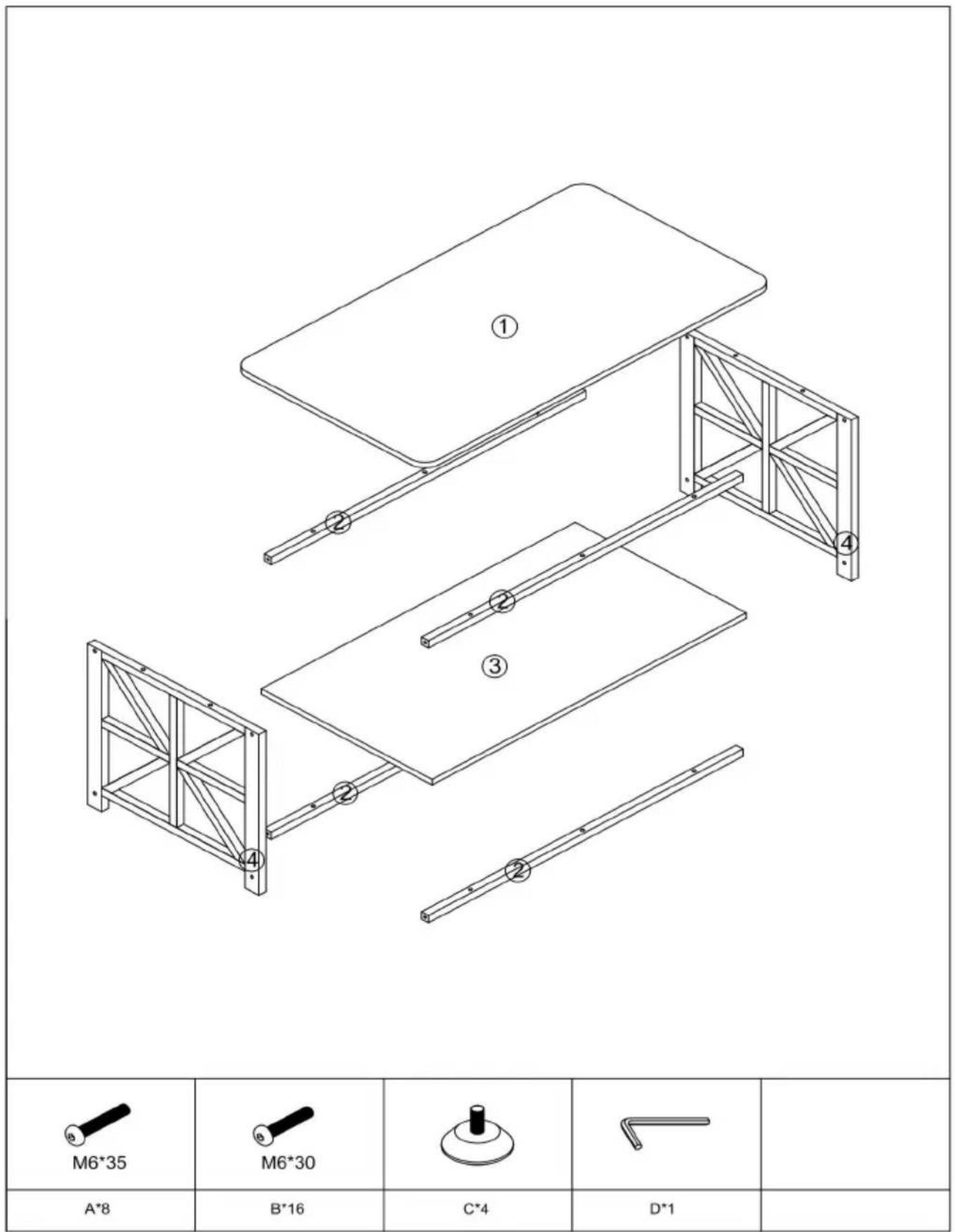 Vevor KLLT-07 - PARTS LIST - 1