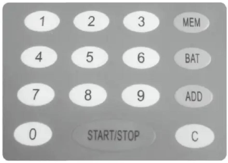 Vevor KSW850 - Key Panel - 1
