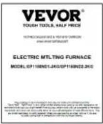 Vevor KD-1101 - PARTS LIST - 8