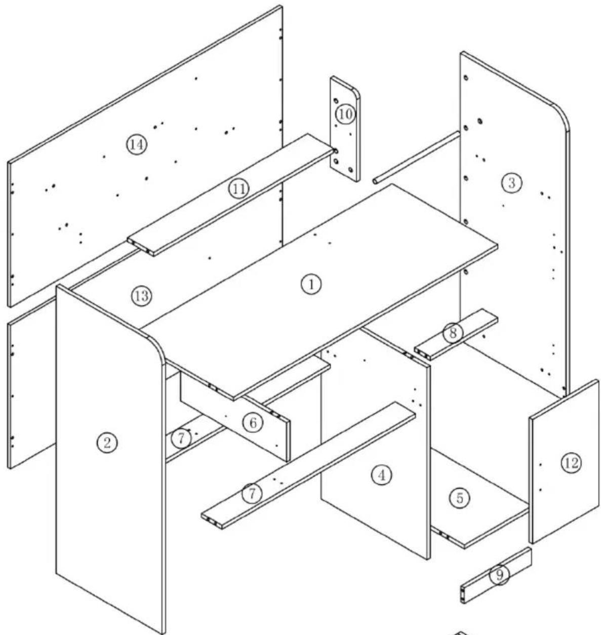 Vevor KLFD-03 - PARTS LIST - 1