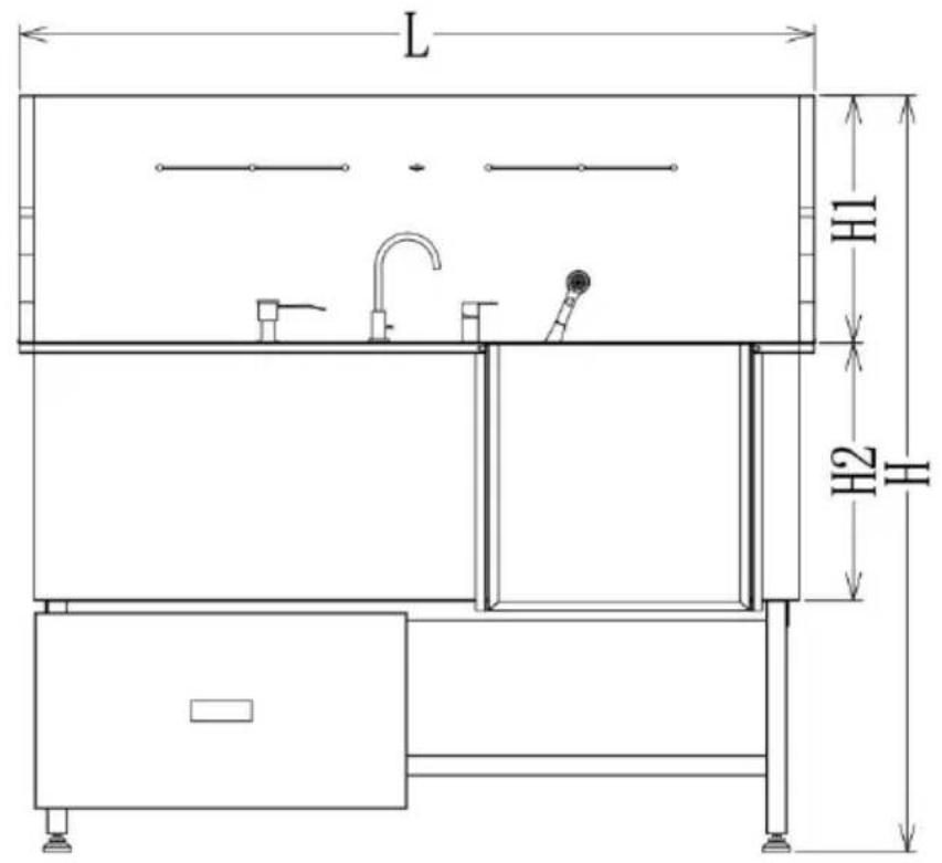 Vevor K2E01006 - DIMENSIONS AND PARAMETERS - 3