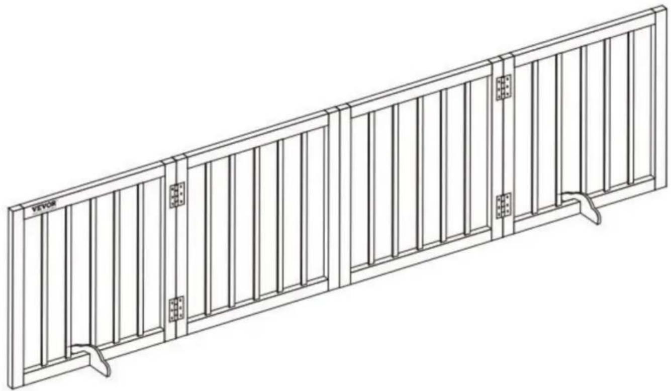 Vevor JYW-8024 - IN LEGNO AUTOPORTANTE - 1