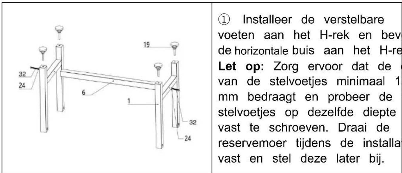 Vevor K2E01002 - Installatiestappen - 1
