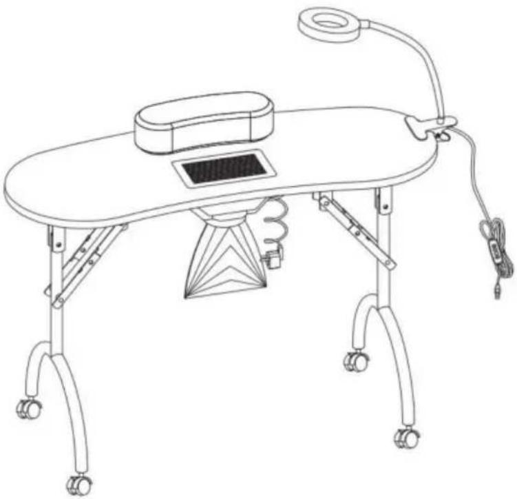 Vevor MT-020F - TABLE DE MANUCURE - 1