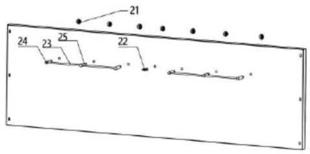 Vevor K2E01005 - Left Door Bracket Right Door Bracket - 8