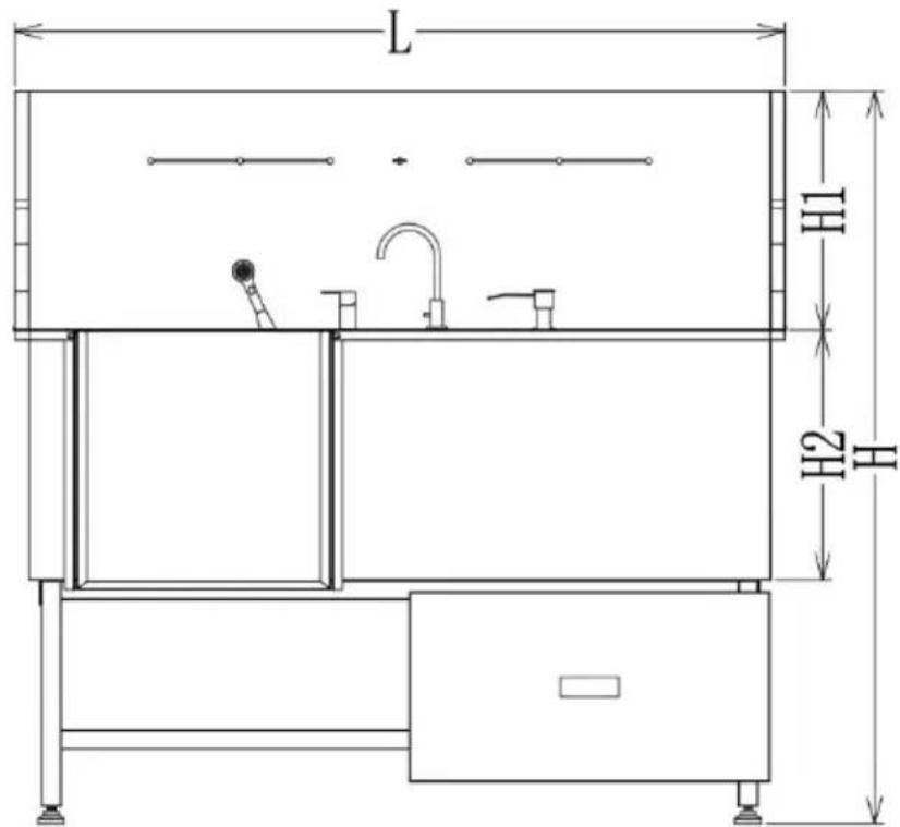 Vevor K2E01005 - DIMENSIONS AND PARAMETERS - 1
