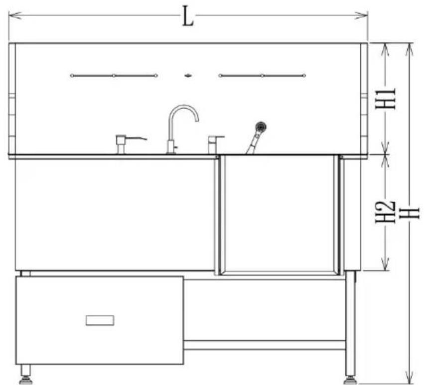 Vevor K2E01005 - DIMENSIONS AND PARAMETERS - 3