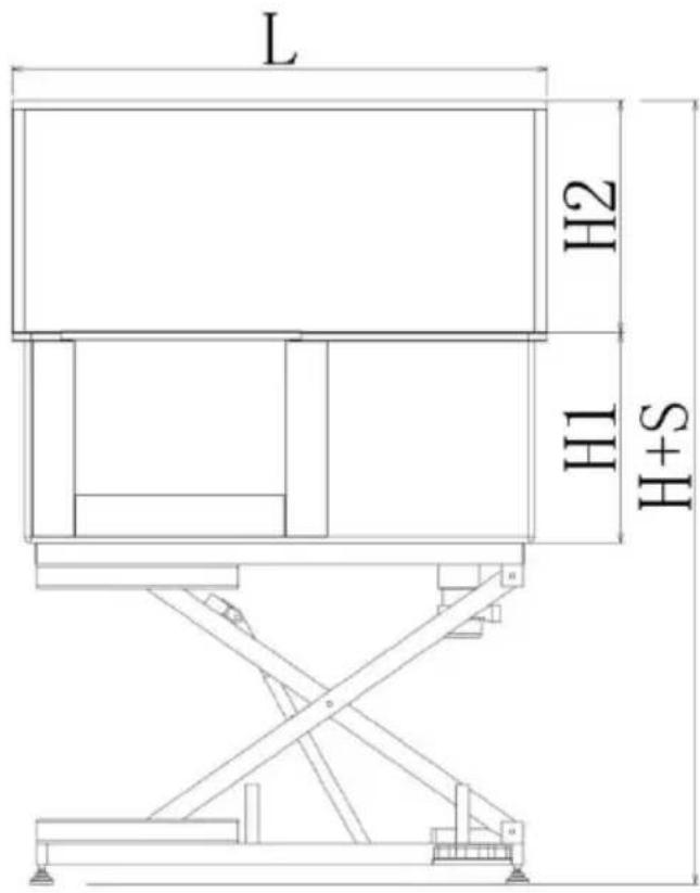 Vevor K1E01028 - DIMENSIONS AND PARAMETERS - 1