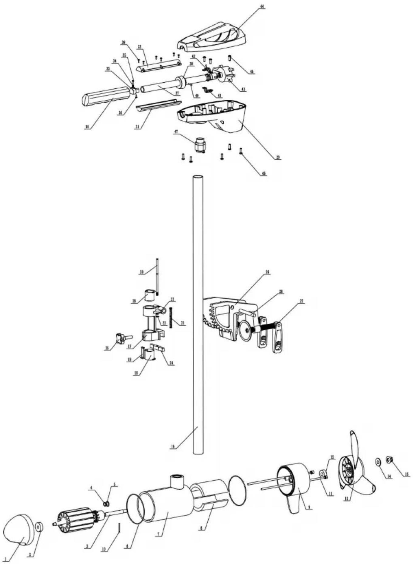 Vevor LAN155 - PARTS DIAGRAM &amp; PARTS LIST - 1
