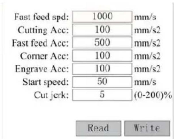 Vevor KH7050 - - SET THE LASER SPEED - 10