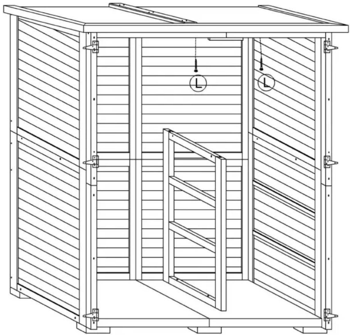 Vevor HL-002 - Assembling the top panels: - 7