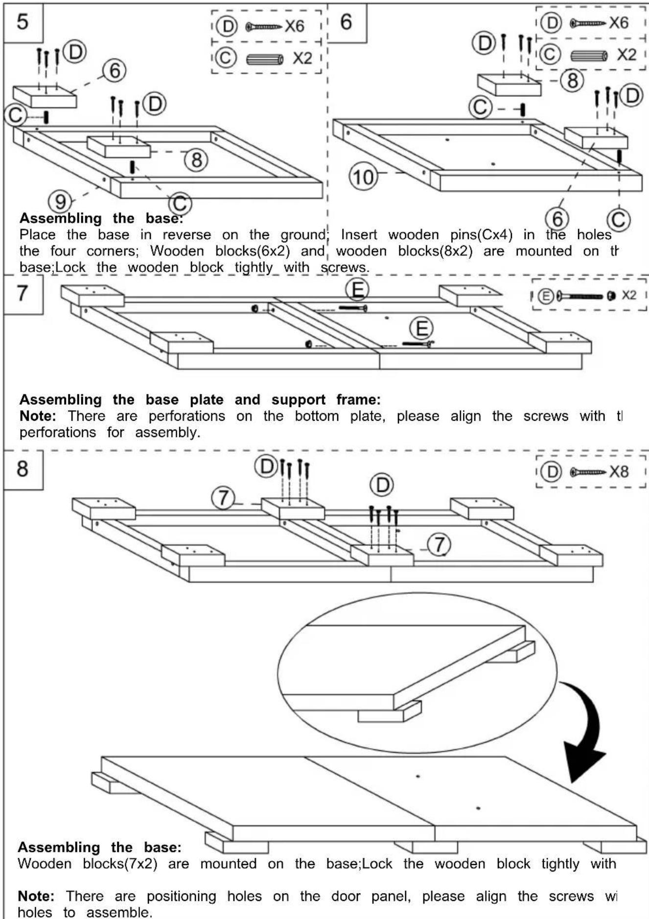 Vevor HL-002 - Assembling the door panels: - 1
