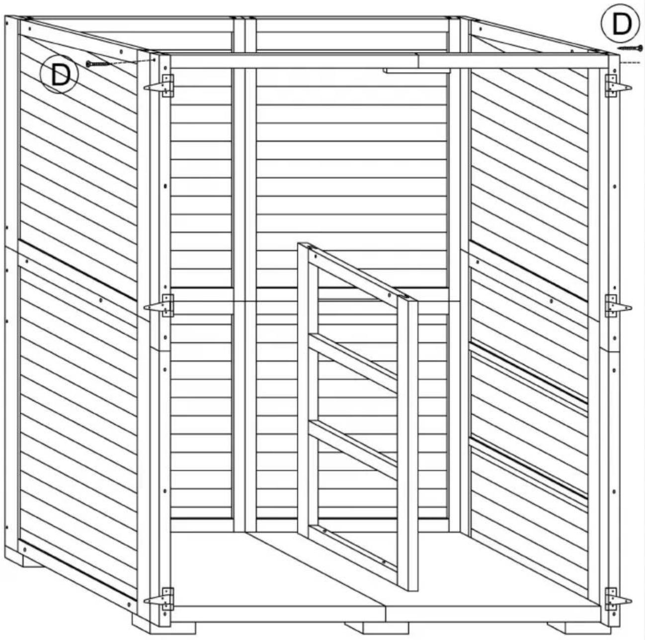 Vevor HL-002 - Assembling the side panels (top): - 5