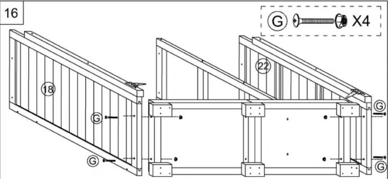 Vevor HL-002 - Assembling the side panels: - 4