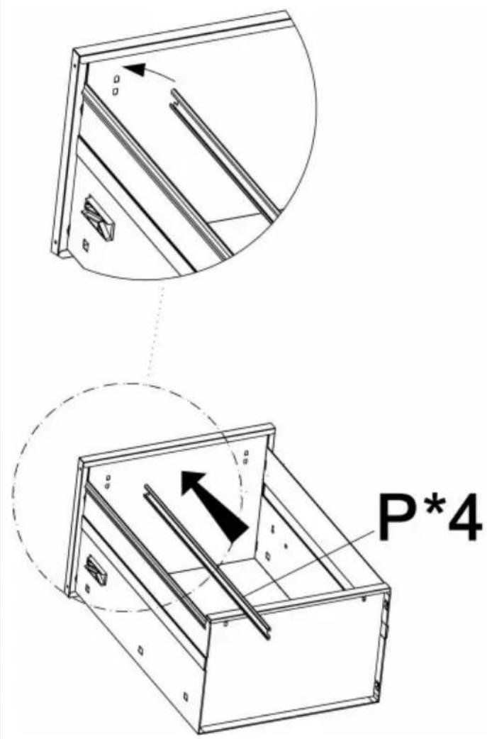 Vevor LK53112907 - ÉTAPE D'ASSEMBLAGE (TIROIR) - 6