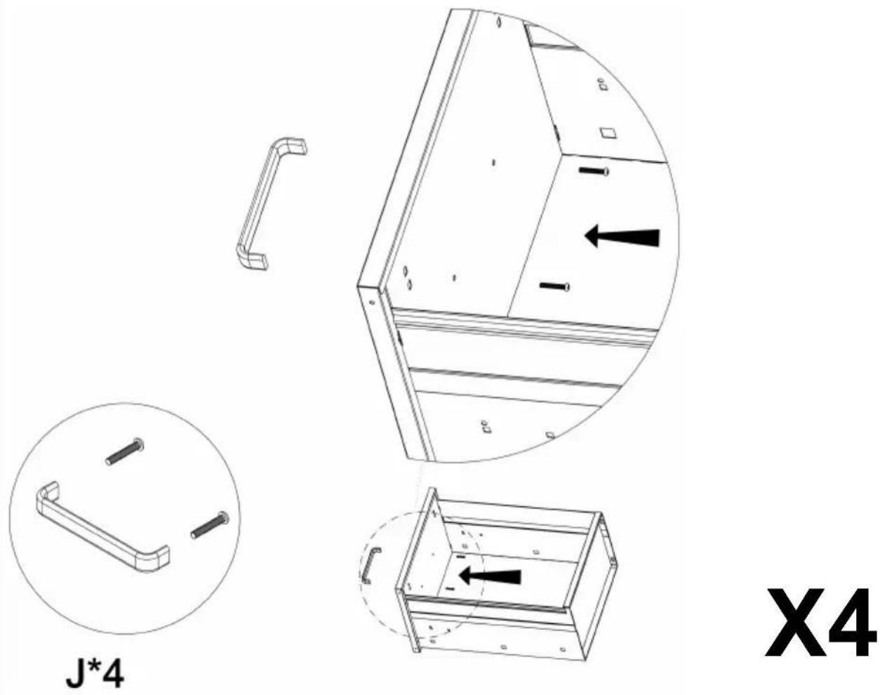 Vevor LK53112907 - ASSEMBLY STEP(DRAWER) - 4