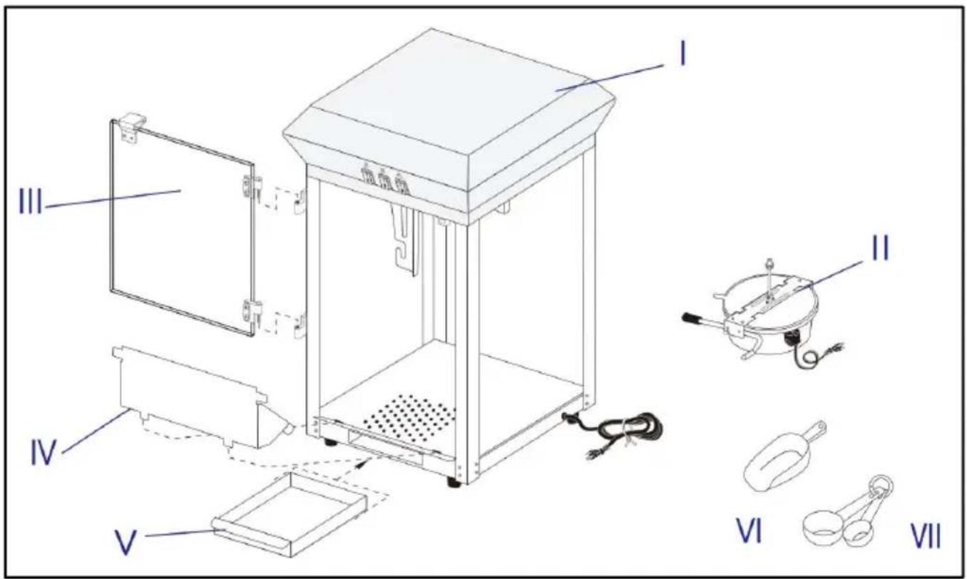 Vevor NP16T - PRODUCT COMPONENTS - 1