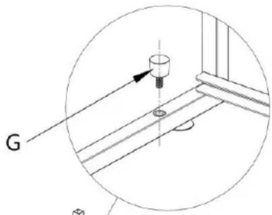 Vevor LX-P9357A - Install the limit screws - 2