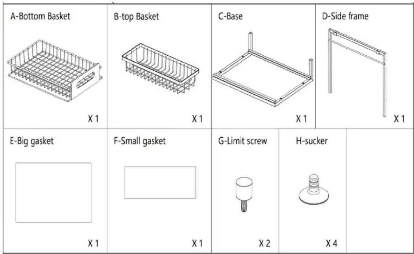 Vevor LX-P9357A - LISTE DES PIECES - 1