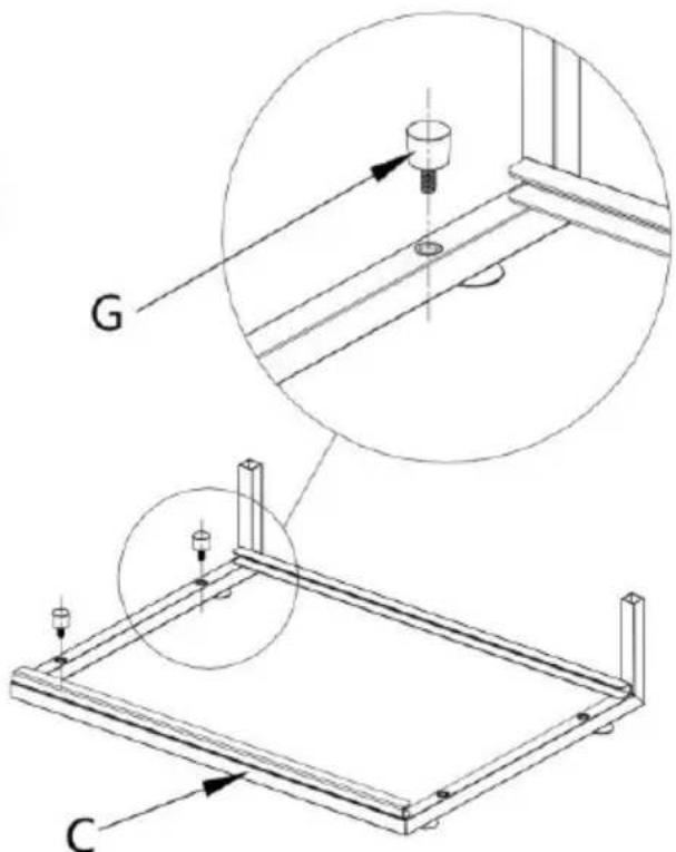 Vevor LX-P9357A - Install the limit screws - 2