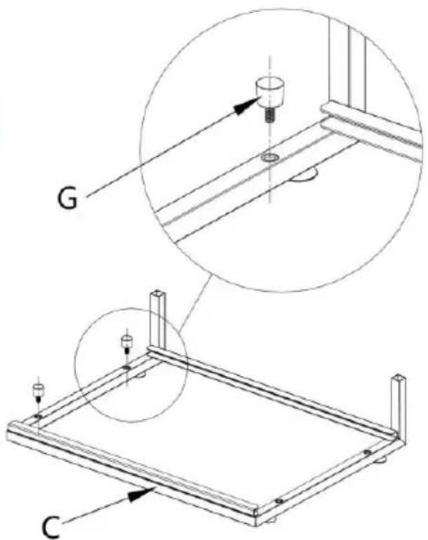 Vevor LX-P9357A - Install the limit screws - 2