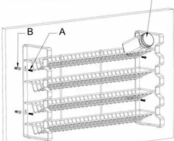 Vevor LX-P9370 - Usage Scenario 2 : Hanging on the wall - 1