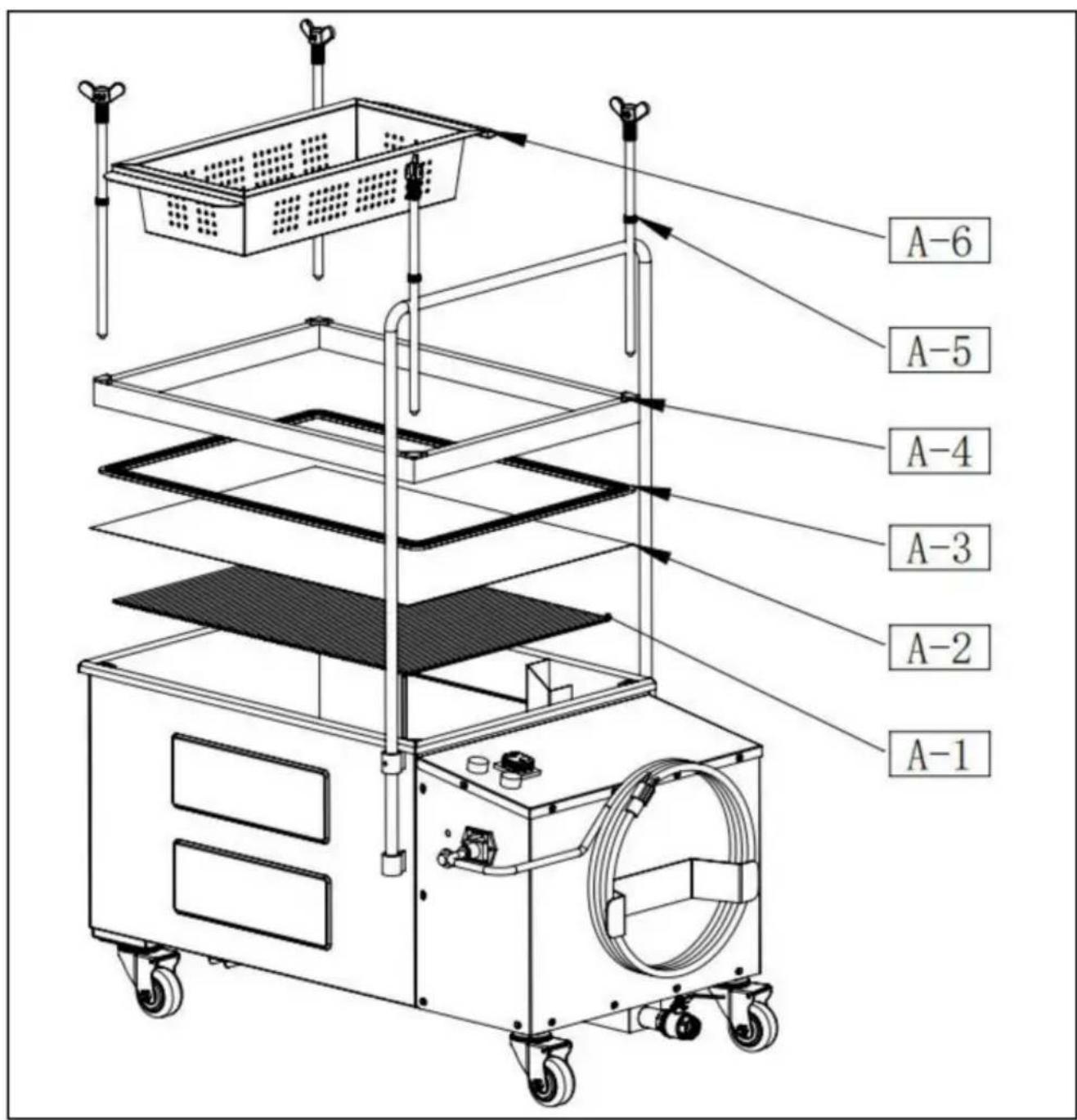 Vevor LZ-18L-38L - Adatta al filtro della friggitrice ad olio per il modello LYC-38L, LYC-38L-EU, LYC-LYC-55L-UE: - 1
