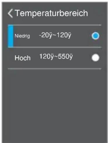 Vevor HT-A2+ - Einstellung des Temperaturbereichs - 1
