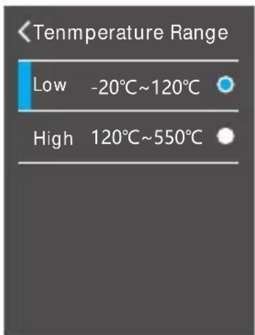 Vevor HT-A2+ - Temperature Range setting - 1
