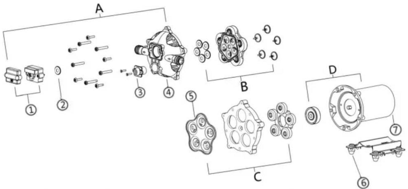 Vevor NMDP52-G50-70-12 - EXPLODED VIEWS - 1