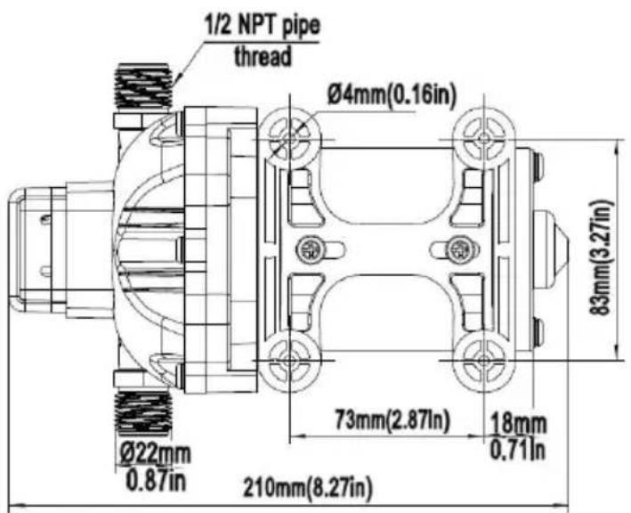 Vevor NMDP33-G30-50-12 - PRODUCT SIZE - 1
