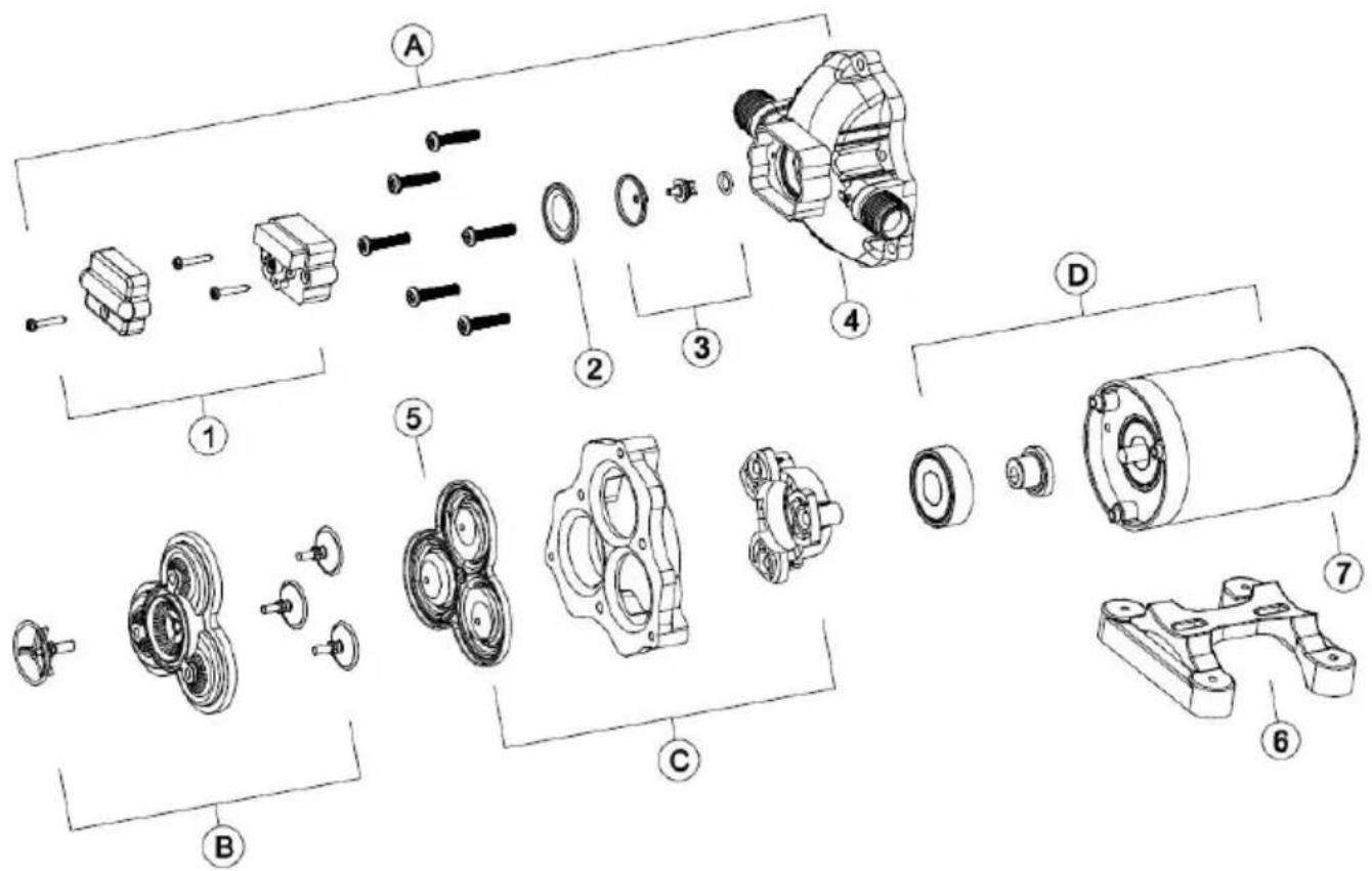 Vevor NMDP33-G18-60-12 - EXPLODED VIEWS - 1