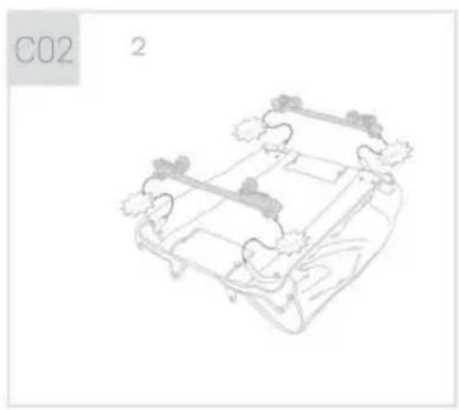 Vevor P9070 - ZUM ZUSAMMENBAU DES WICKELTISCHES - 2