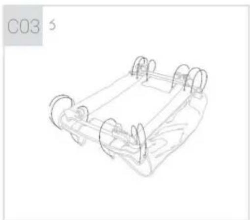 Vevor P9070 - ZUM ZUSAMMENBAU DES WICKELTISCHES - 3