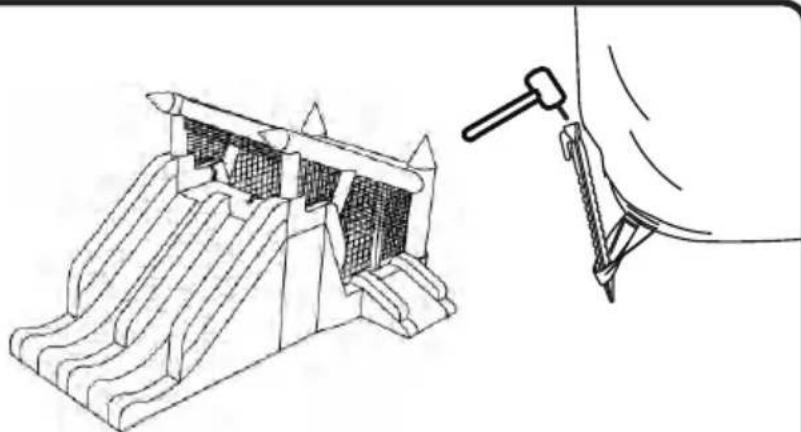Vevor PL2472 - Staking the Bouncer - 1