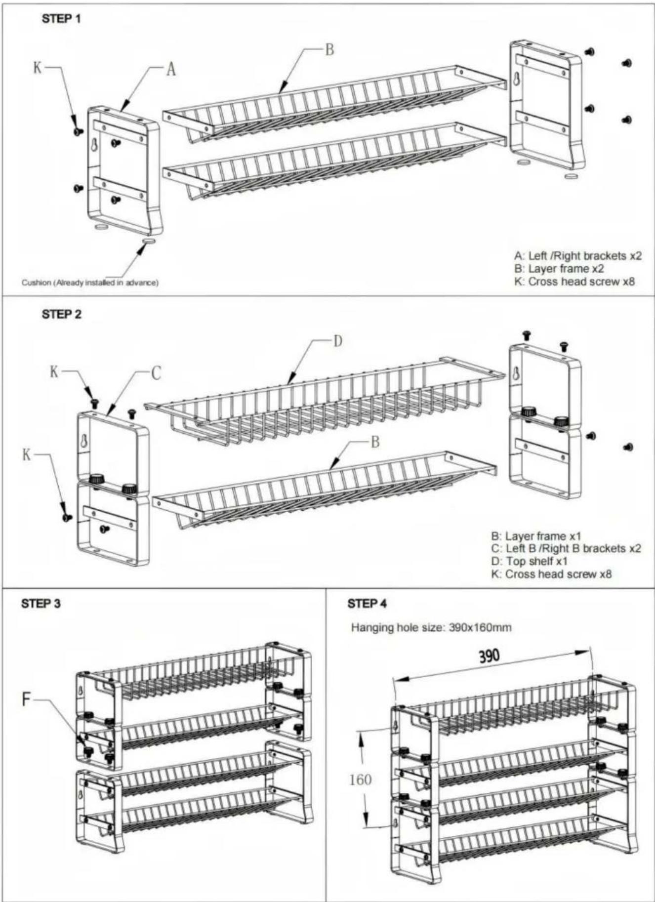 Vevor LX-P9372 - Part List - 2