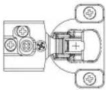 Vevor PHS24501-40 - ÿ35 CLIP ON UNIDIREZIONALE (2D) IDRAULICO REGOLABILE A QUATTRO VIE CERNIERE TAMPONATE - 5