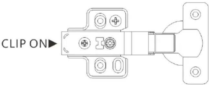Vevor PHS24501-40 - Φ35 CLIP ON ONE WAY (3D) SIX-WAY ADJUSATABLE HYDRAULIC BUFFERING HINGE - 7
