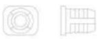 Vevor PHS25001-60 - ÿ35 CLIP ON UNIDIREZIONALE (2D) IDRAULICO REGOLABILE A QUATTRO VIE CERNIERE TAMPONATE - 8